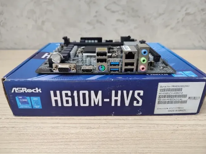 Placa Mãe Asrock H610m-hvs Ddr4 Lga1700 Micro Atx
