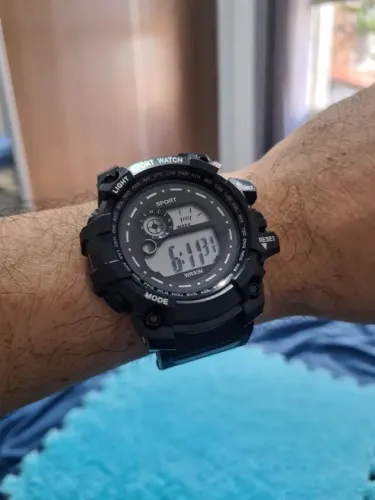 Relógio Estilo G-Shock Militar Pulseira Emborrachada Design Contemporâneo 1 Ano Garantia