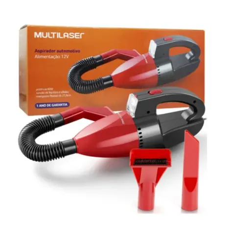 ASPIRADOR DE PO AUTOMOTIVO 12V 60W MULTILASER AU607