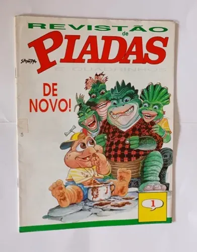 Revista Revistão De Piadas Nº 1 Capa Família Dinossauros