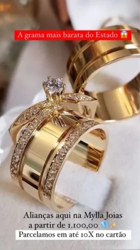 Alianças em ouro 18K