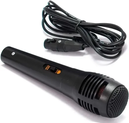 Microfone Com Fio Dinâmico Pra Eventos Karaokê P10 (Novo)
