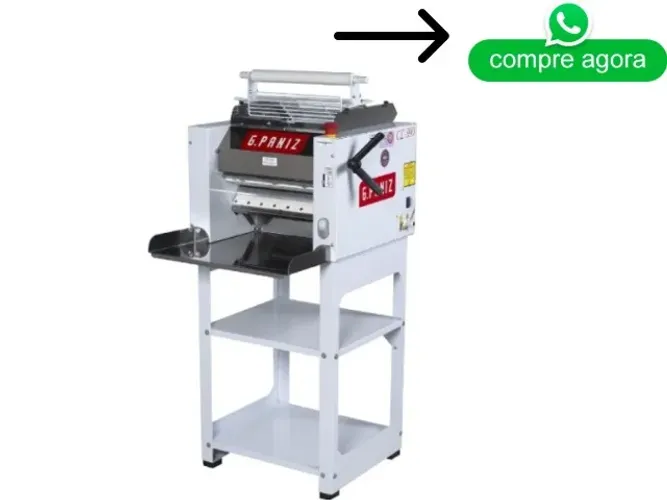 Cilindro Laminador de Massa G.Paniz Bandeja Em Aço Inox Bivolt