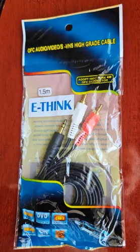 Cabo auxiliar P2 com RCA 1,5m Novo 