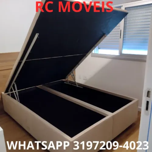 Cama Box Baú Casal Bipartido 1.38x1.88 - Qualidade e Durabilidade