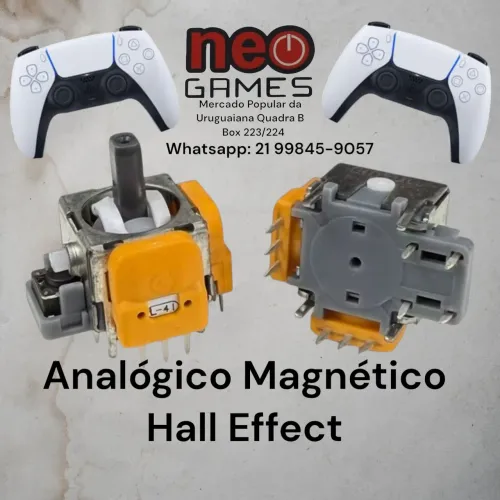 Play Station 5 e One  Analógico Magnético Hall Effect  (PAR)