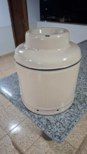Capa de ferro esmaltada  para botijão 