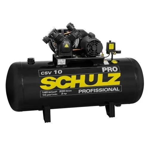 Compressor de Ar Profissional CSV 10 Pés 200L 2HP 220V SCHULZ
