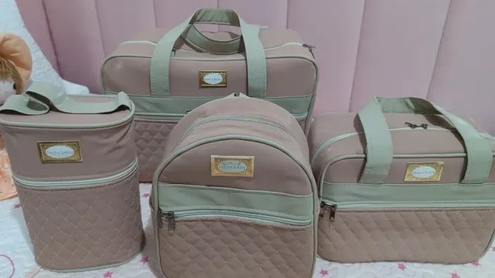Kit de bolsas maternidade elegante e completo