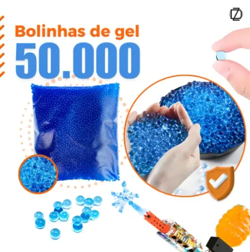 Bolinhas Gel p/Arminha - 50.000 uni (Entrega)