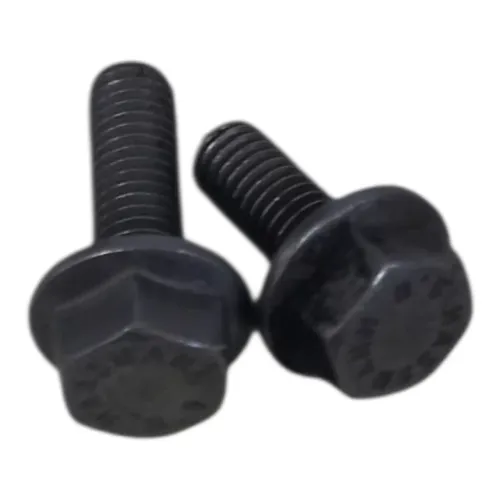 Kit 2 Parafusos Sextavados Flange M14x35 Serrilhado Enegrec