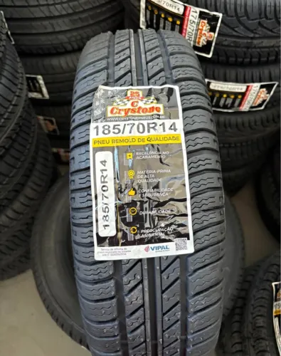 Pneu Remold 185/70R14 Crystone - Qualidade e Durabilidade
