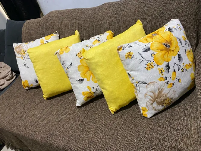 Almofadas decorativas para sofá kit com 5 unidades na promoção 