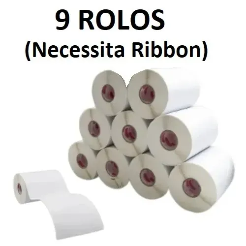 Etiqueta Adesiva Couche 10x15cm Ecommerce - Necessita Ribbon | 9 rolos