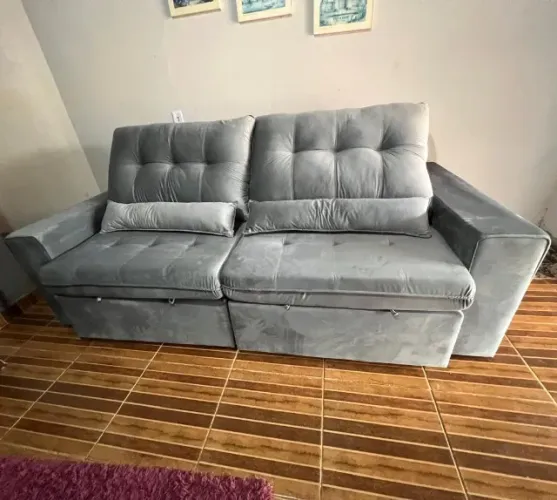 Sofá Retrátil e Reclinável 2,50m Novo direto da fabrica