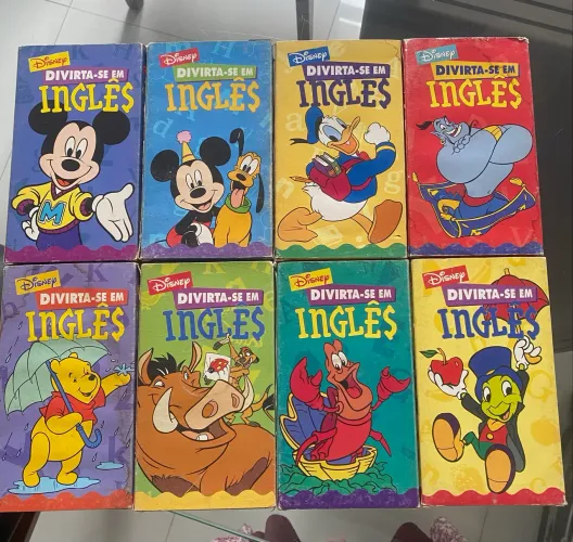 Aprendendo inglês em casa, 10,00 cada fita
