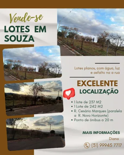 Lotes em Souza Rio Manso 