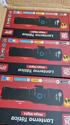Lanterna potente recarregavel Mega Night - 20W - 3500 mAh