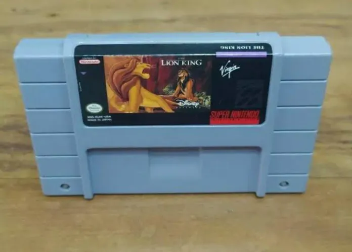 Jogo fita Rei leão Super Nintendo repro.