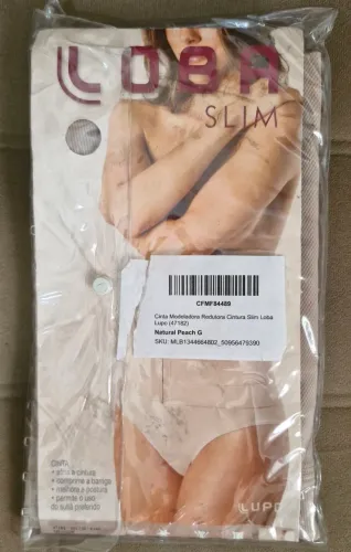 Cinta Modeladora Redutora Cintura Slim Loba Lupo Natural