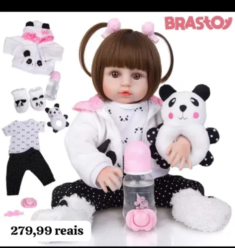 Boneca Reborn Bebê Realista