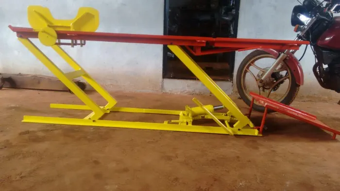 Rampa hidráulica para moto 350kg, 45cm de largura - oficina de moto