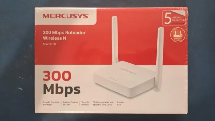 ROTEADOR WIRELESS N 300 Mbps MERCUSYS MW301R NOVO LACRADO FRETE GRÁTIS PARA MACEIÓ