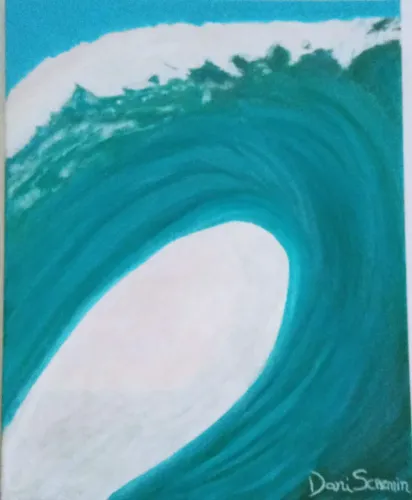 Pintura Acrílica em papel texturizado para moldura 50x40
