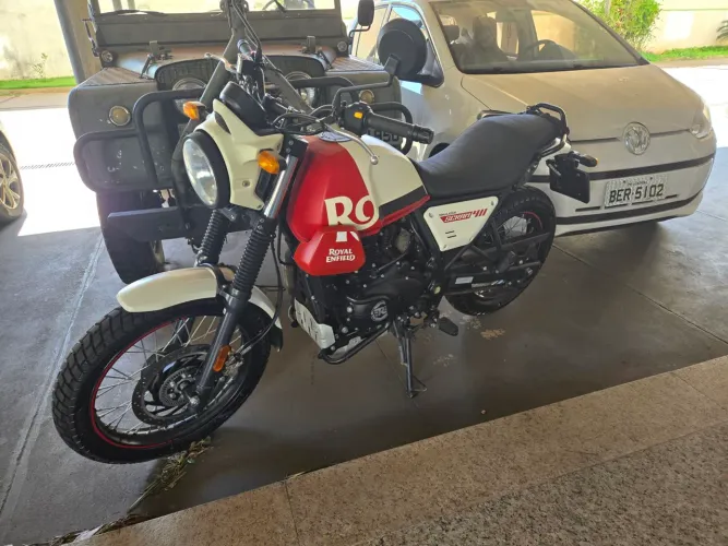 Royal Enfield Scram 411 EFI 2023/23 - 727 km, Original, revisada scram411