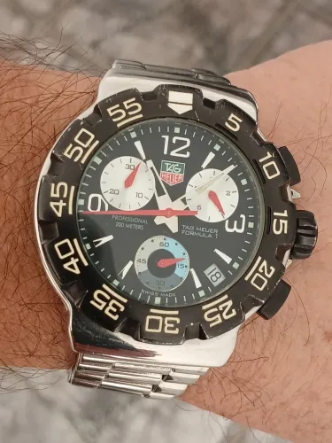 Relógio original suíço TAG HEUER CRONOGRAPH FORMULA PROFESSIONAL 200m