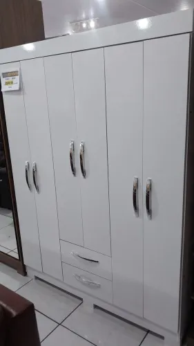 Guarda-Roupas 6 Portas Branco