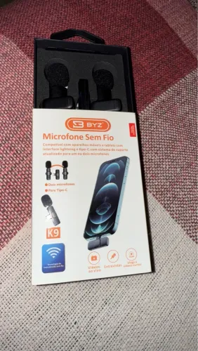 Microfone Sem Fio BYZ - Compatível com Celular