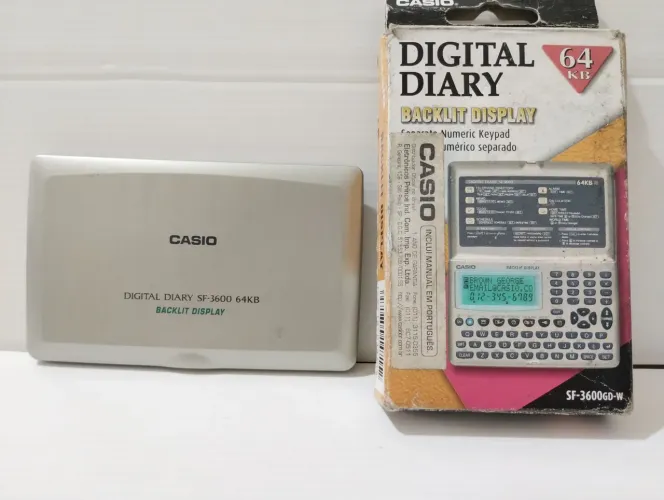 Agenda Eletrônica Casio - Anos 90 Original (funciona)