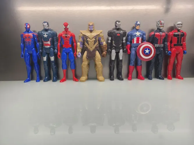 Coleção 8 bonecos Marvel Hasbro 30cm alguns raros