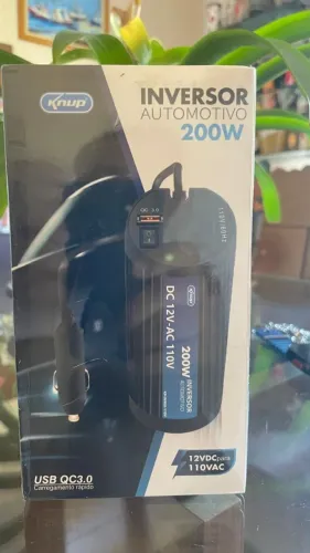 Inversor Tensão Veicular 12v Usb 200w 110v KP902 - Knup