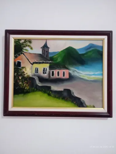 Quadro pintado a mão 