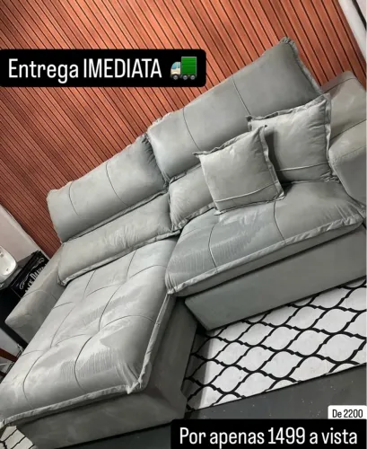 Sofá retrátil e Reclinavel (VÁRIAS CORES) z