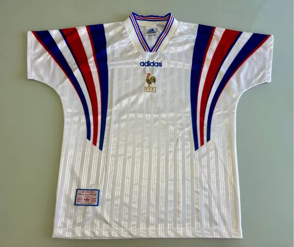 camisa frança seleção francesa adidas 1996