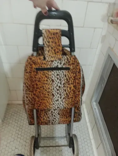 Carrinho de Compras tecido Onça