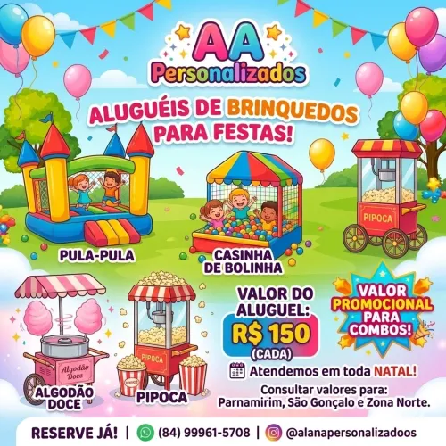 Aluguel de brinquedos 