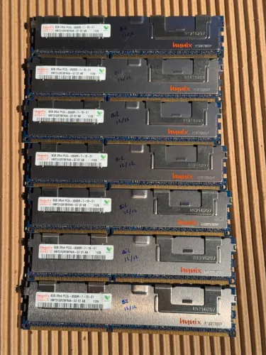 7x Memorias DDR3 de 8gb para servidor! Total 56gb!
