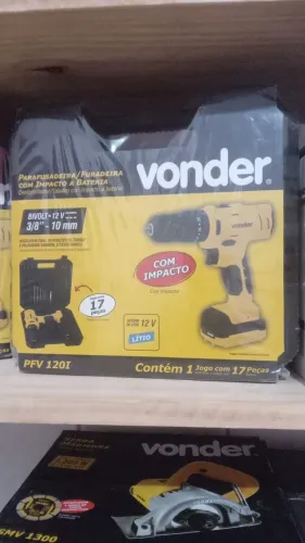 Parafusadeira/ Furadeira Vonder com impacto lacrada Vonder 12V no precinho 260,00