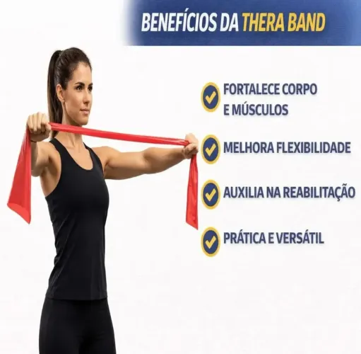 Faixa Thera Band para ginástica ou fisioterapia