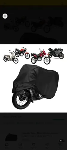 Capa Protetora para Moto - Tamanho P R$50,00