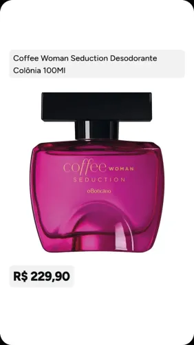 Coffee Woman Seduction Desodorante Colônia 100Ml