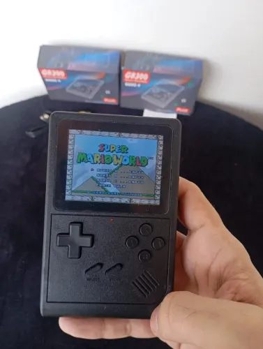 Videogame Portátil GB300 Retrô - Pronto p/ Jogar