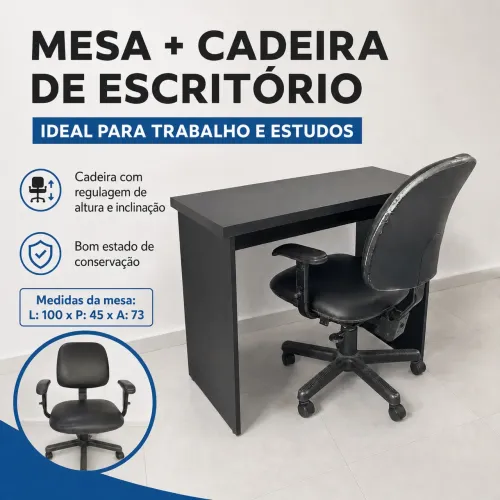 Mesa + Cadeira de Escritório