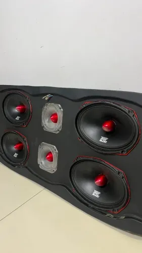 Som Completo 2 graves e Tampão + porta módulo - VENDO SEPARADO TAMBÉM