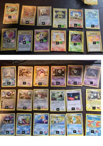 Coleção vintage cartas pokémon