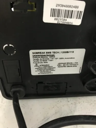Nobreak SMS Tech 1200BI (produto de logistica reversa) Retirar Peças